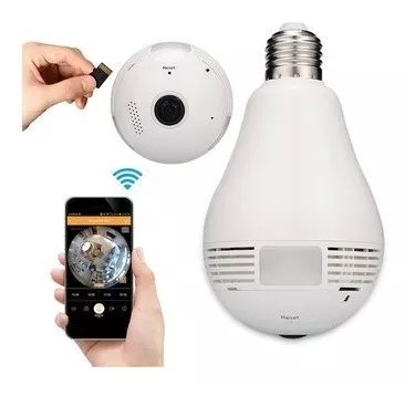 camaras y audio - Camara tipo Bombillo wifi wiifi  4