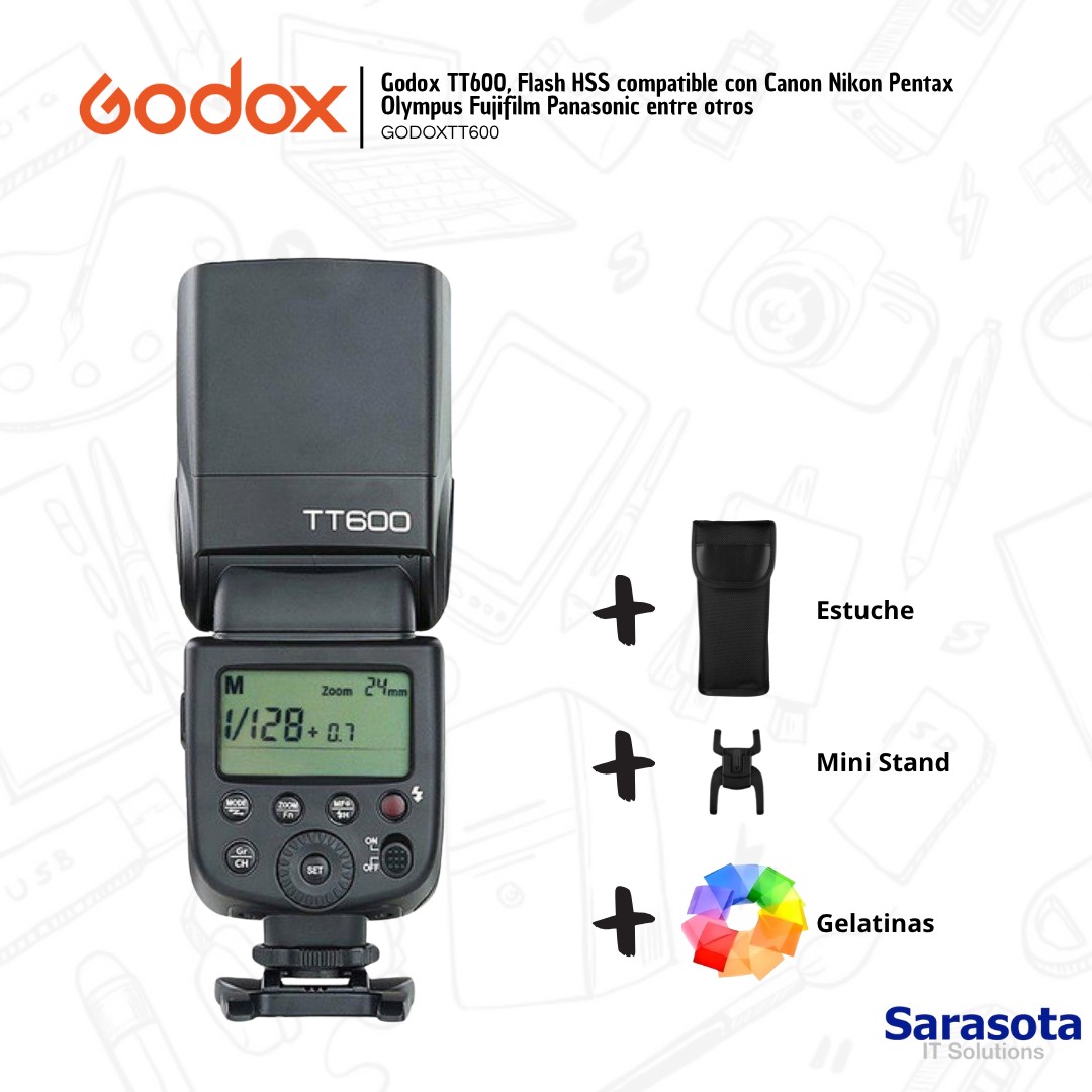 accesorios para electronica - Flash Godox TT600 (Canon, Nikon, entre otras) 1