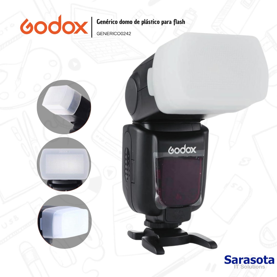 accesorios para electronica - Godox Modificador tipo domo de plástico 1