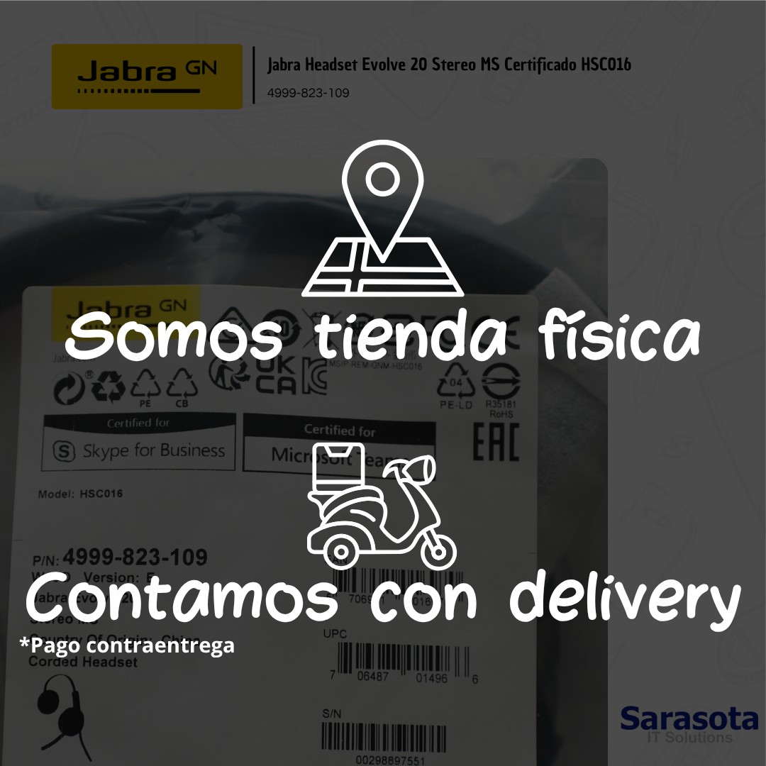 camaras y audio - Jabra Evolve 20 MS Stereo HeadSet  3