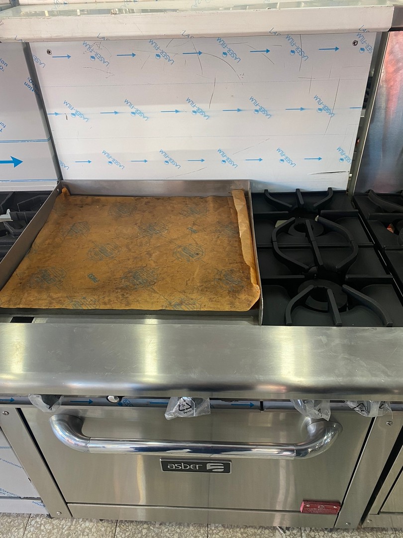 equipos profesionales - Estufa, Asber de 2 Hornillas, Plancha de 24" y Horno 2