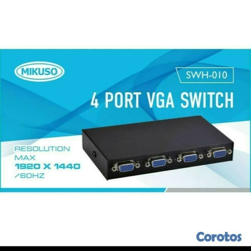 otros electronicos - Interruptor VGA de 4 puertos - Switch VGA 1