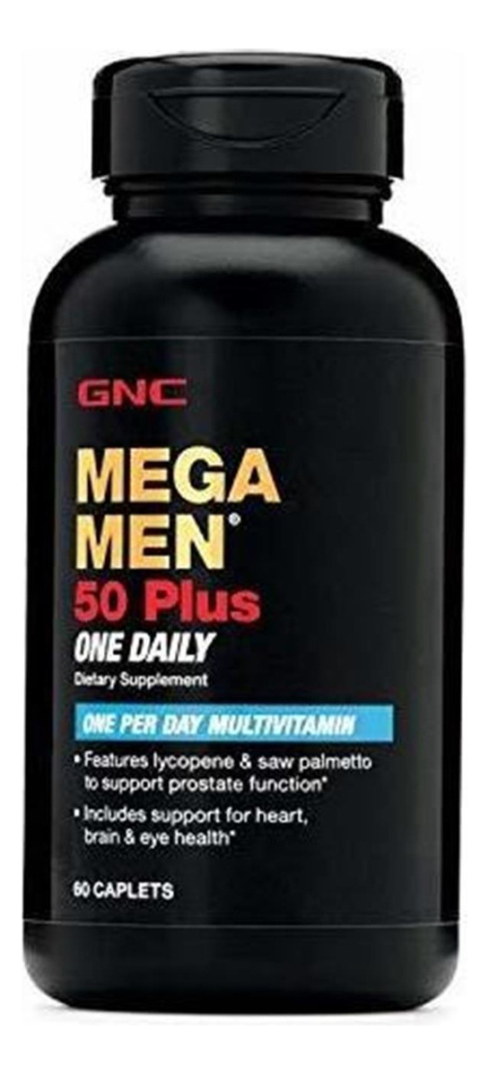 Salud y Equipamiento Médico - Gnc Mega Men 50 Plus Una Multivitamina Diaria Para Hombres 0