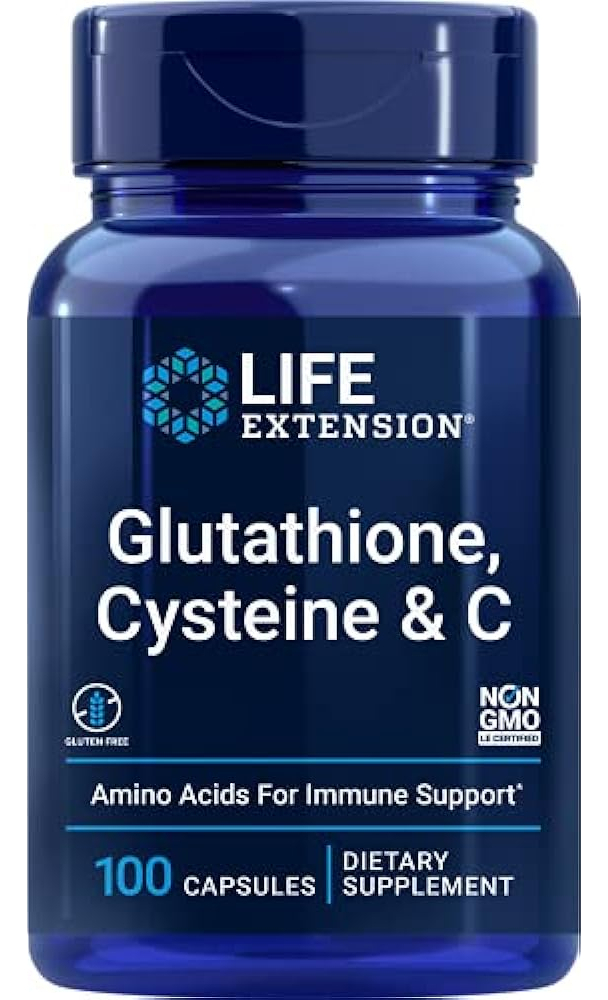 Salud y Equipamiento Médico - Life Extension Glutation,cisteina Y C 750mg, 100 Capsulas