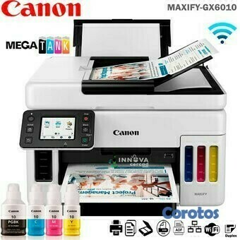 impresoras y scanners - Multifuncional de Tinta Continua de fabrica ,Canon Maxify GX7010 2