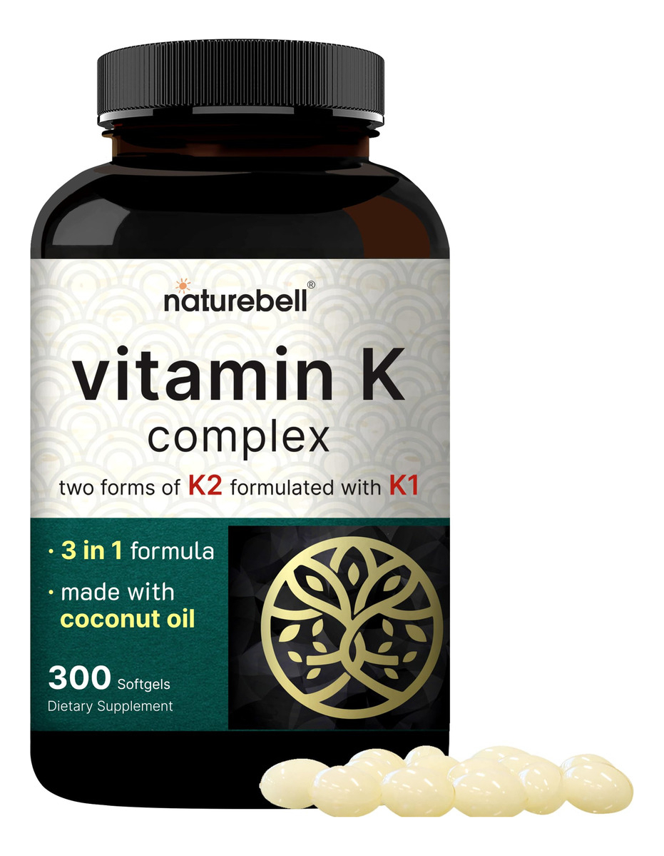Salud y Equipamiento Médico - Complejo De Vitamina K Naturebell, K1 + K2 (mk-7 Y Mk-4) 2,6 0