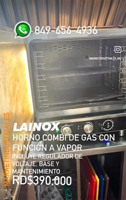 servicios profesionales - LAINOX✅
Horno combi de gas con funcion a vapor 3
