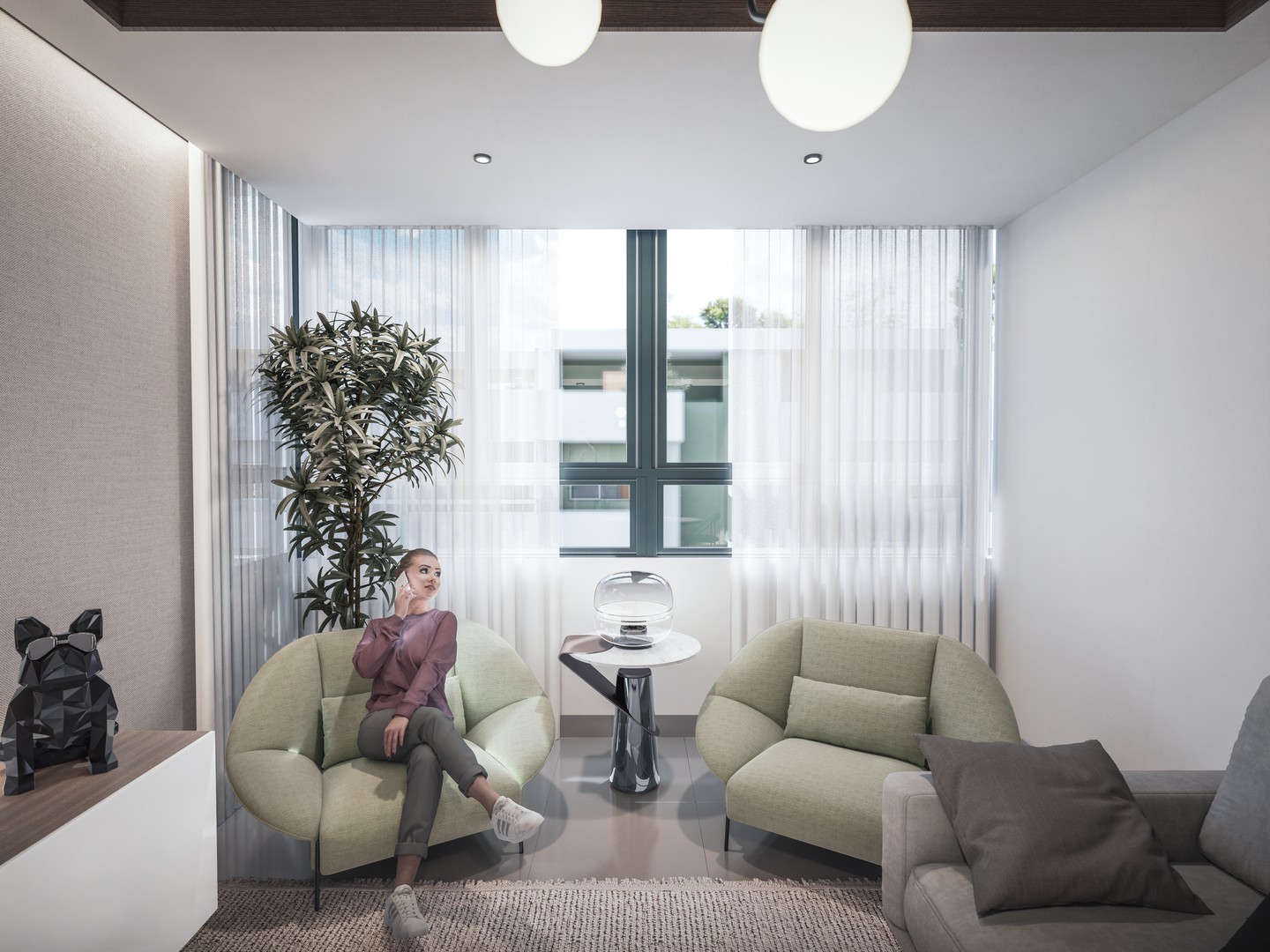 apartamentos - Apartamentos con Bono Vivienda, Ch. de Gaulle con Mella, con plaza comercial  4