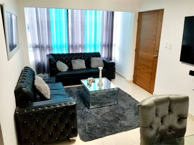 apartamentos -  apartamento Amueblado, en residencial con piscina, vigilancia 24/h. 0