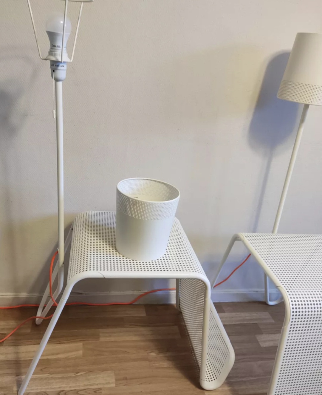 decoración y accesorios - 2 lámpara de pedestal de ikea  metal  cada una 350 2