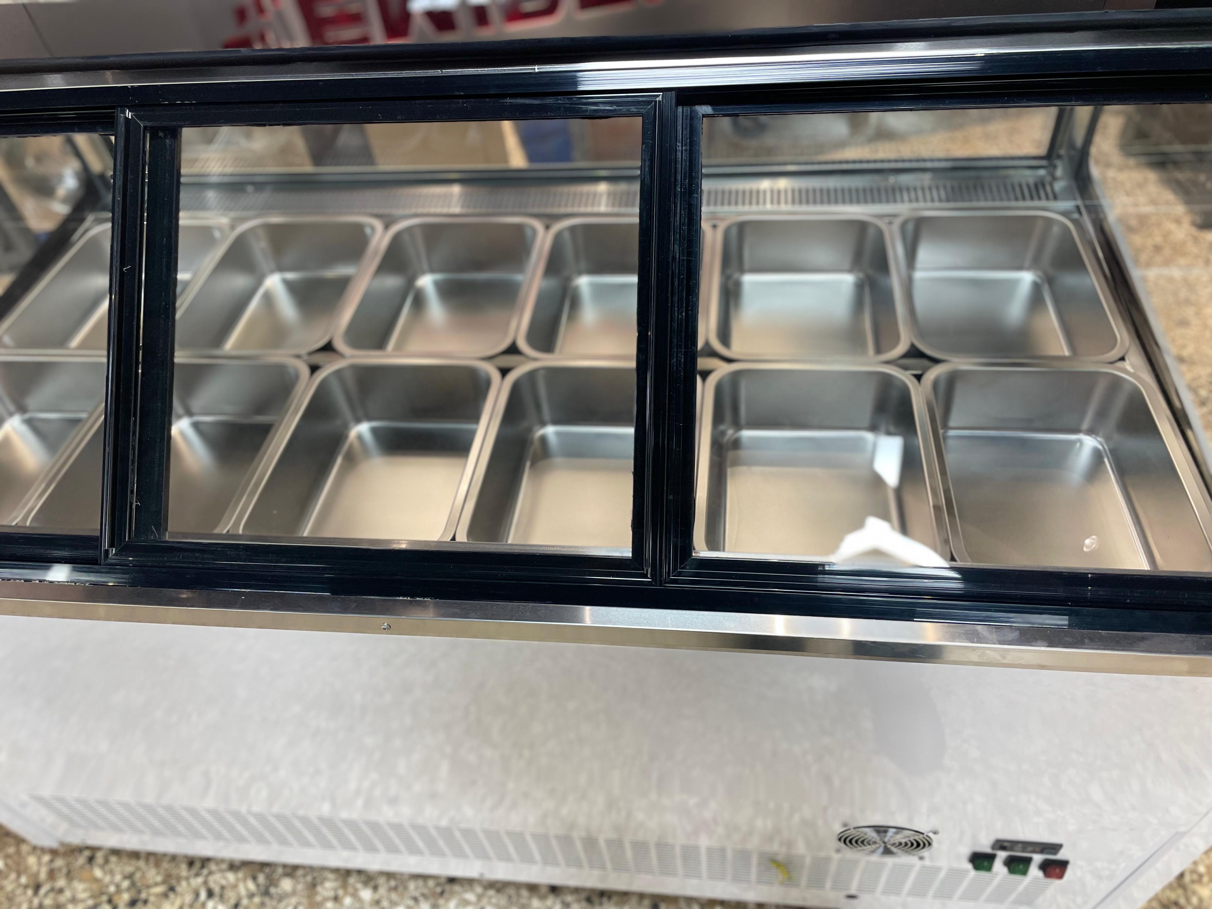 equipos profesionales - Vitrina fria freezer exhibidor para helado duro 4