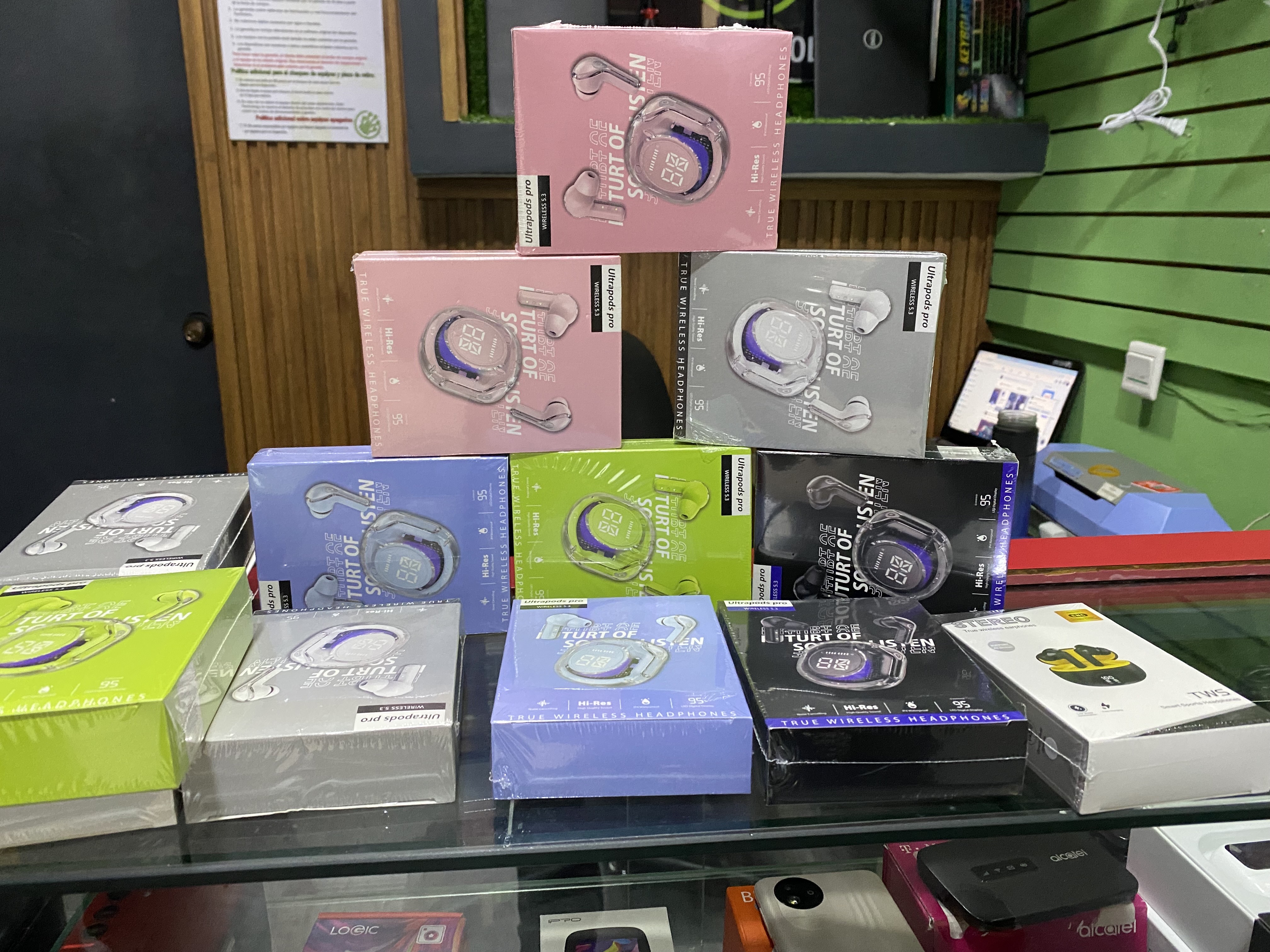 celulares y tabletas - auriculares de colores Bluetooth  1