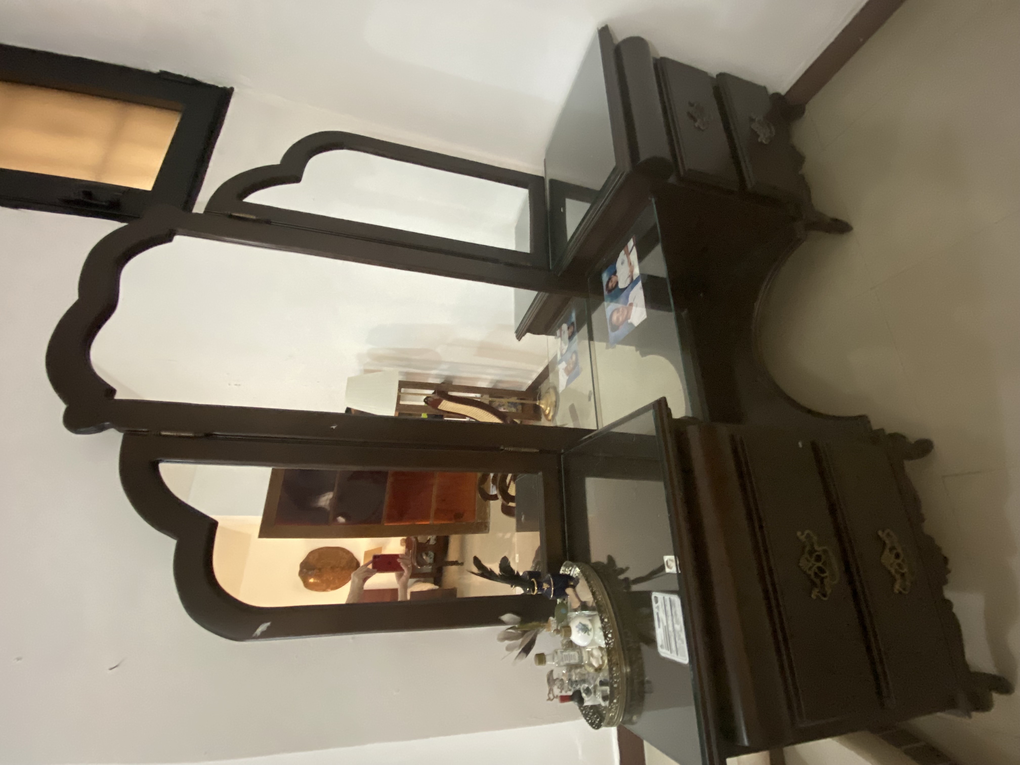 arte y antigüedades - Coqueta de Caoba Centenaria en EXCELENTE condiciones  1