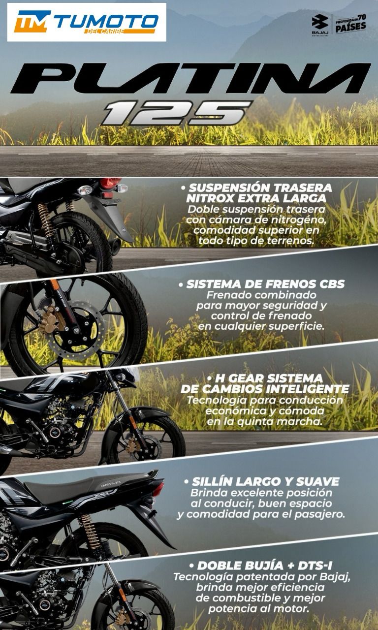 motores y pasolas - BAJAJ PLATINA 125cc 9