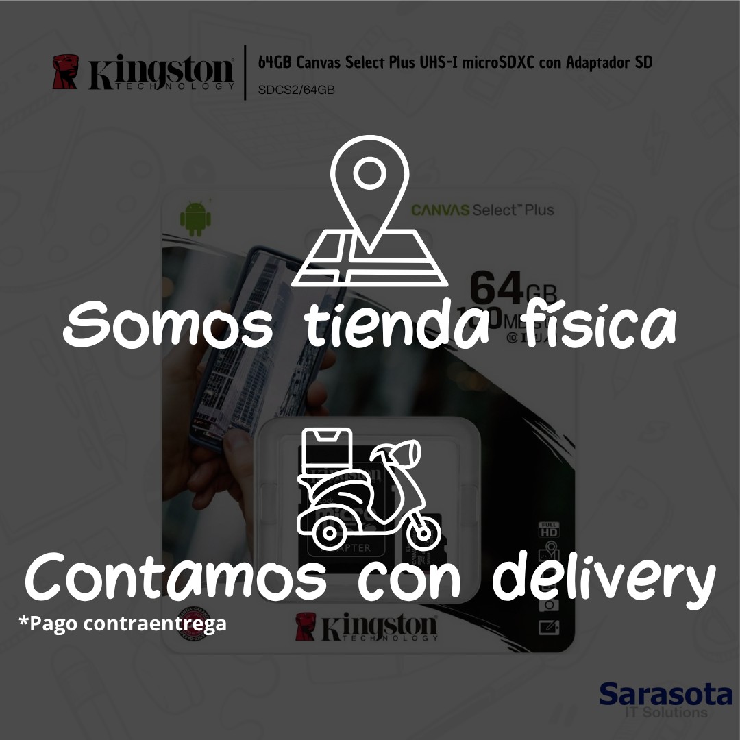 accesorios para electronica - Kingston 64GB Canvas Select Plus UHS-I microSDXC  3