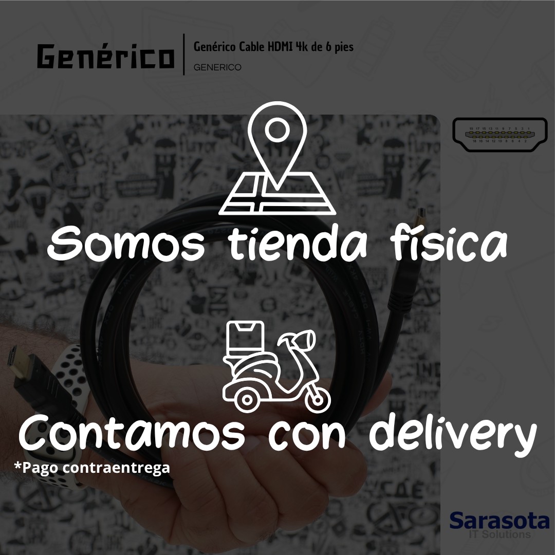 accesorios para electronica - Cable HDMI a HDMI 4K de 6 pies  3