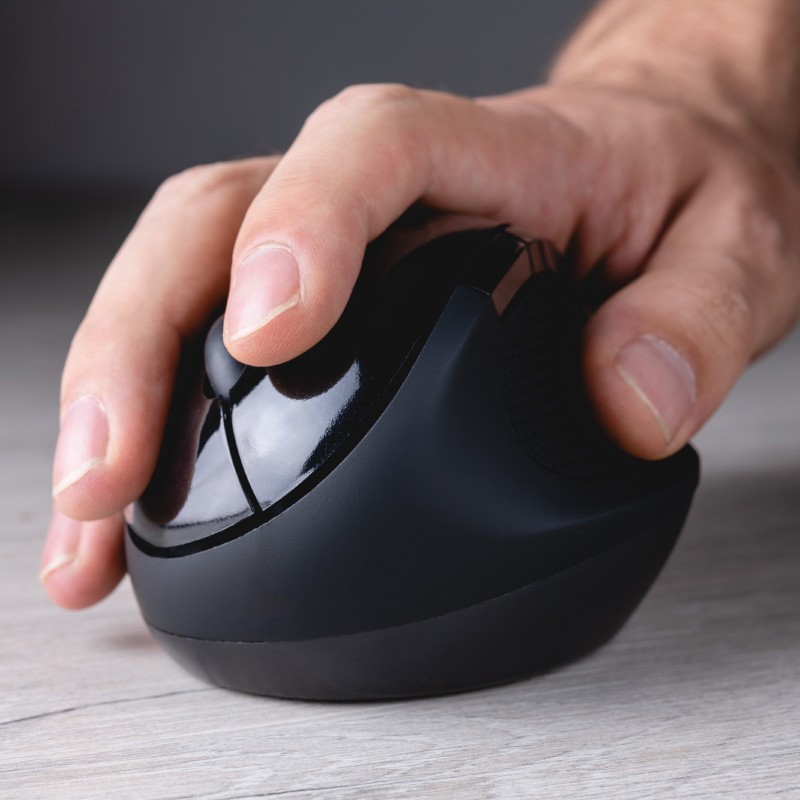 impresoras y scanners - MOUSE WIRELESS KLIPX ORBIX - ERGONOMICO – VERTICAL ,6 BOTONES - 2.4 GHZ 1000/120 1