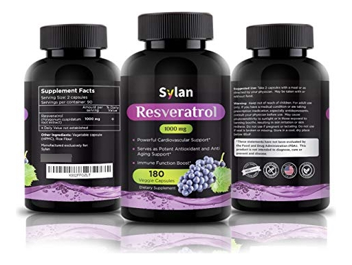 Salud y Equipamiento Médico - Resveratrol 1000 Mg Potente 180 Capsulas 4