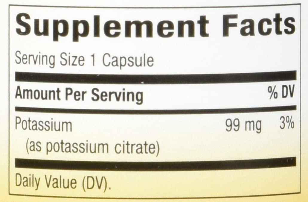 Salud y Equipamiento Médico - Potasio 100 Cap Nature S Way 1