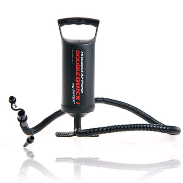 muebles y colchones - Inflador Manual Intex Doble Presión Velocidad 3 Boquillas bomba colchon piscina 1