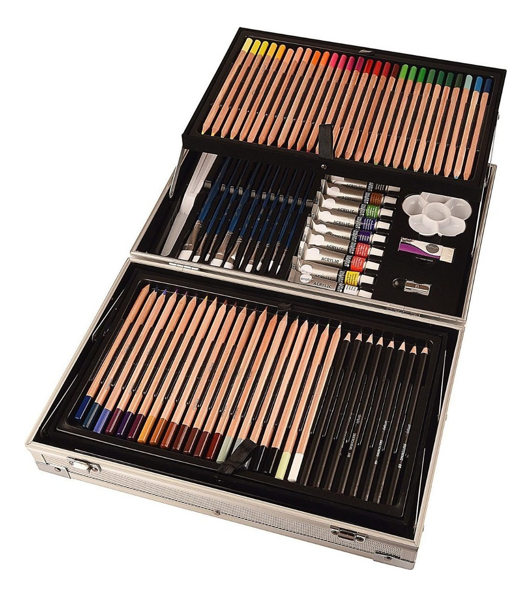 Salud y Equipamiento Médico - Rowney Kit Artista Completo 122 Pcs Estuche Metal 1