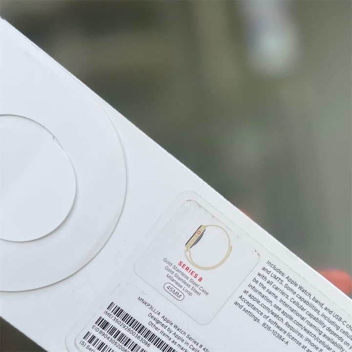 celulares y tabletas - Apple Watch serie 8 45mm acero inoxidable gold nuevo sellado 2