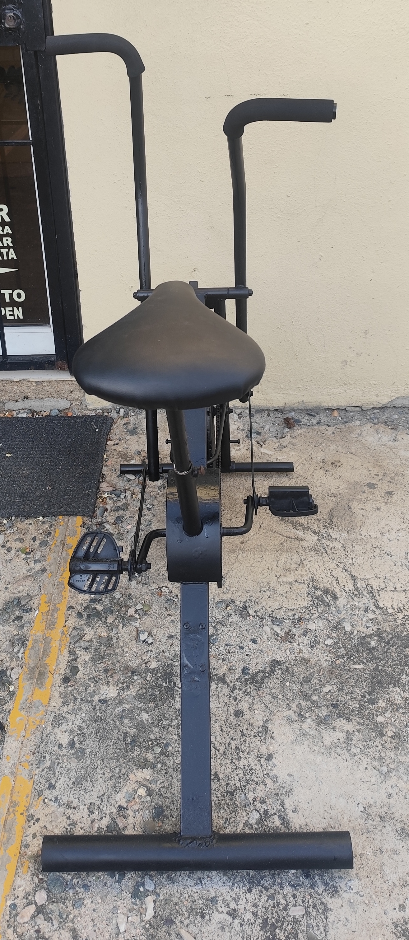 deportes - bicicleta de ejercicios estacionaria con ejercicio de brazos  2