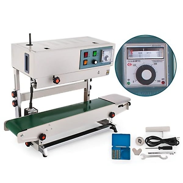 equipos profesionales - Selladora de banda vertical Empacadora de fundas continua envasadora industrial 2