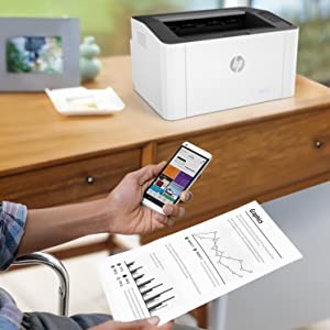 impresoras y scanners - IMPRESORA HP LASERJET 107W (4ZB78A)- WIRELESS PRINTER - B/W - LASER - 8.5 X 11 H 0