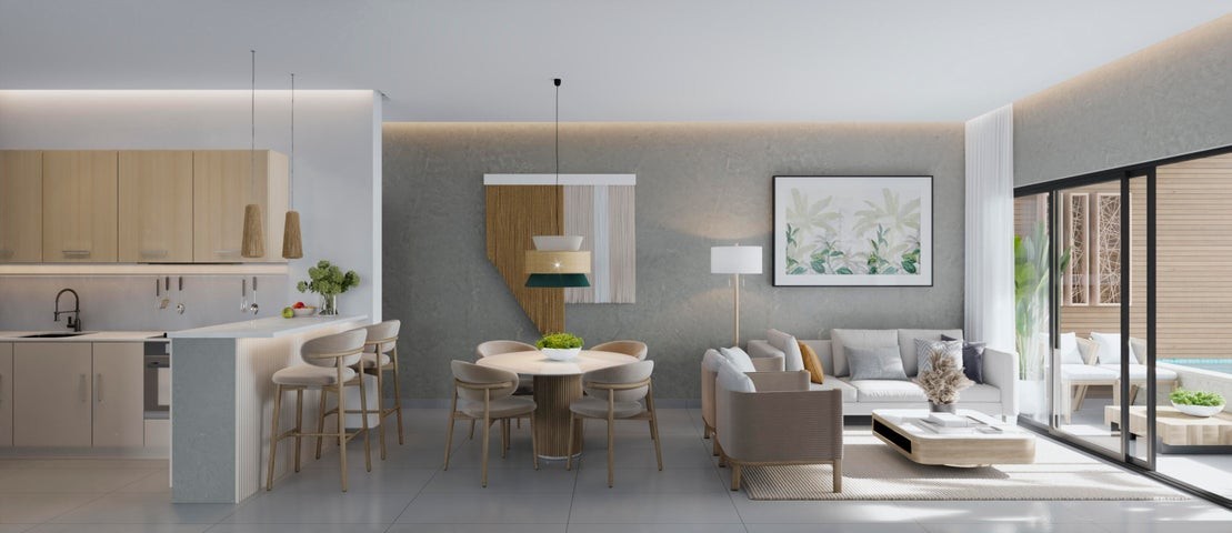 apartamentos - Proyecto en venta Punta Cana # 23-2300 dos dormitorios, piscina, seguridad, parq