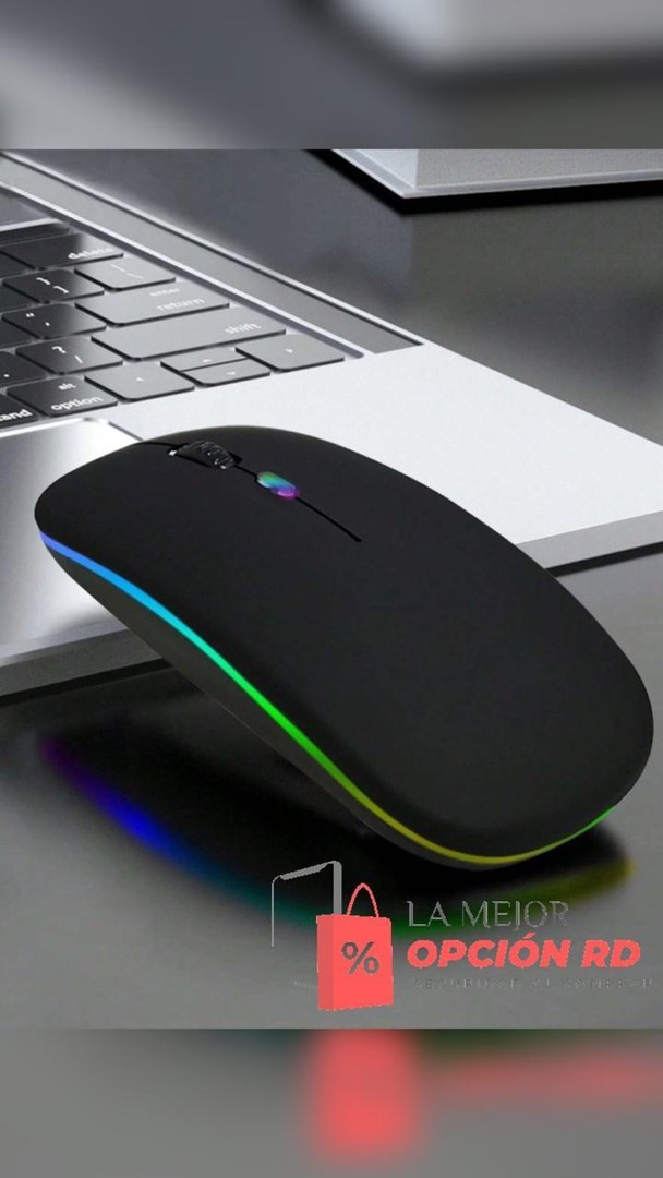 computadoras y laptops - Mouse Inalámbrico Silencioso con Luz Led 0
