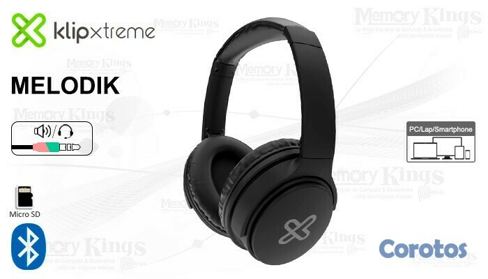 computadoras y laptops - AUDIFONO CON MICROFONO KLIPX MELODIK, BLUETOOTH V5.0, BATERIA RECARGABLE, 10 HOR 1