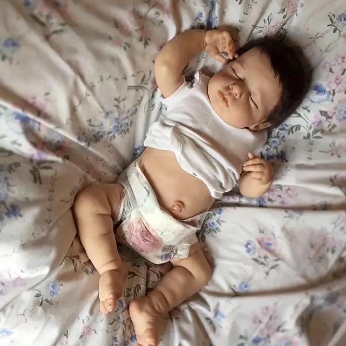 juguetes - muñeca reborn de silicona 100% real  0