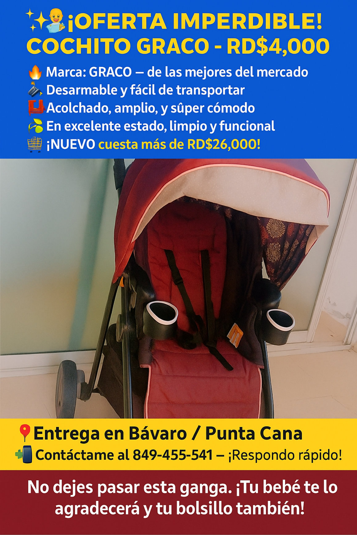 coches y sillas - En excelente condiciones es desarmable