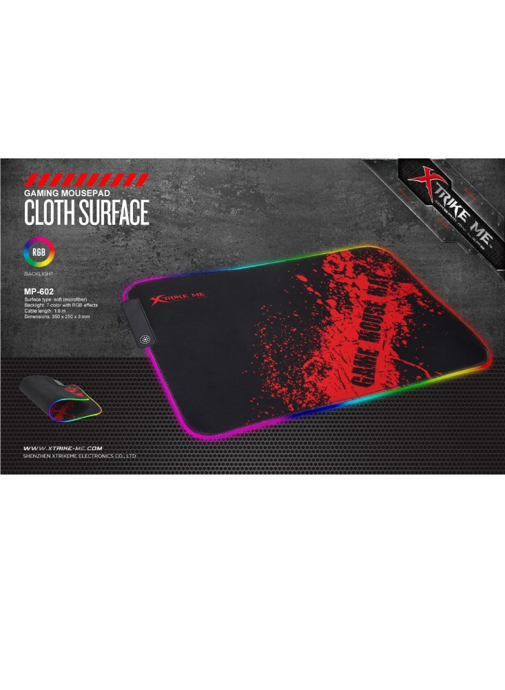 computadoras y laptops - MOUSE PAD GAMING CON LUCES XTRIKE ME
MP602