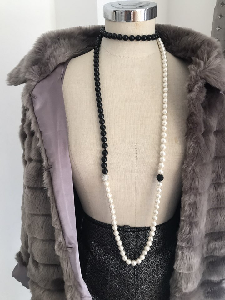 joyas, relojes y accesorios - Collar perlas y Swarosky 2
