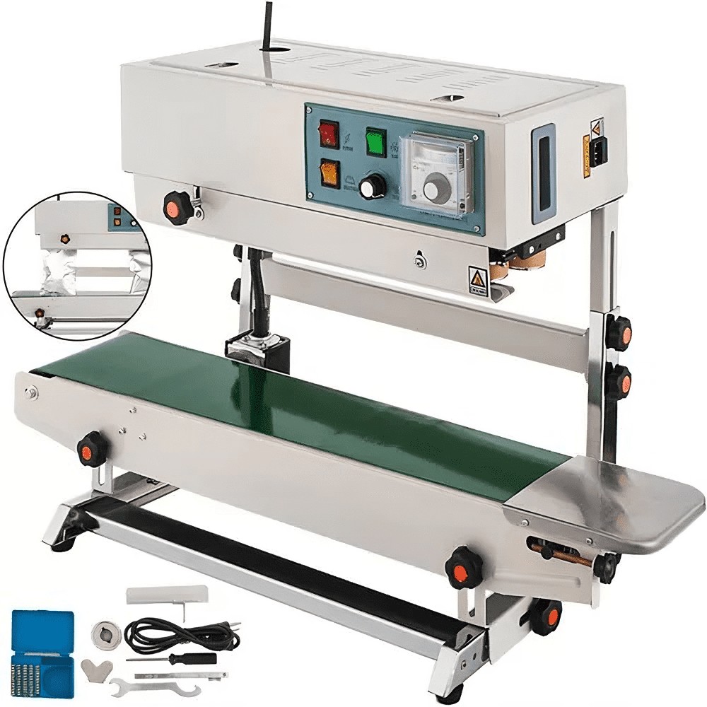equipos profesionales - Selladora de banda vertical Empacadora de fundas continua envasadora industrial 3