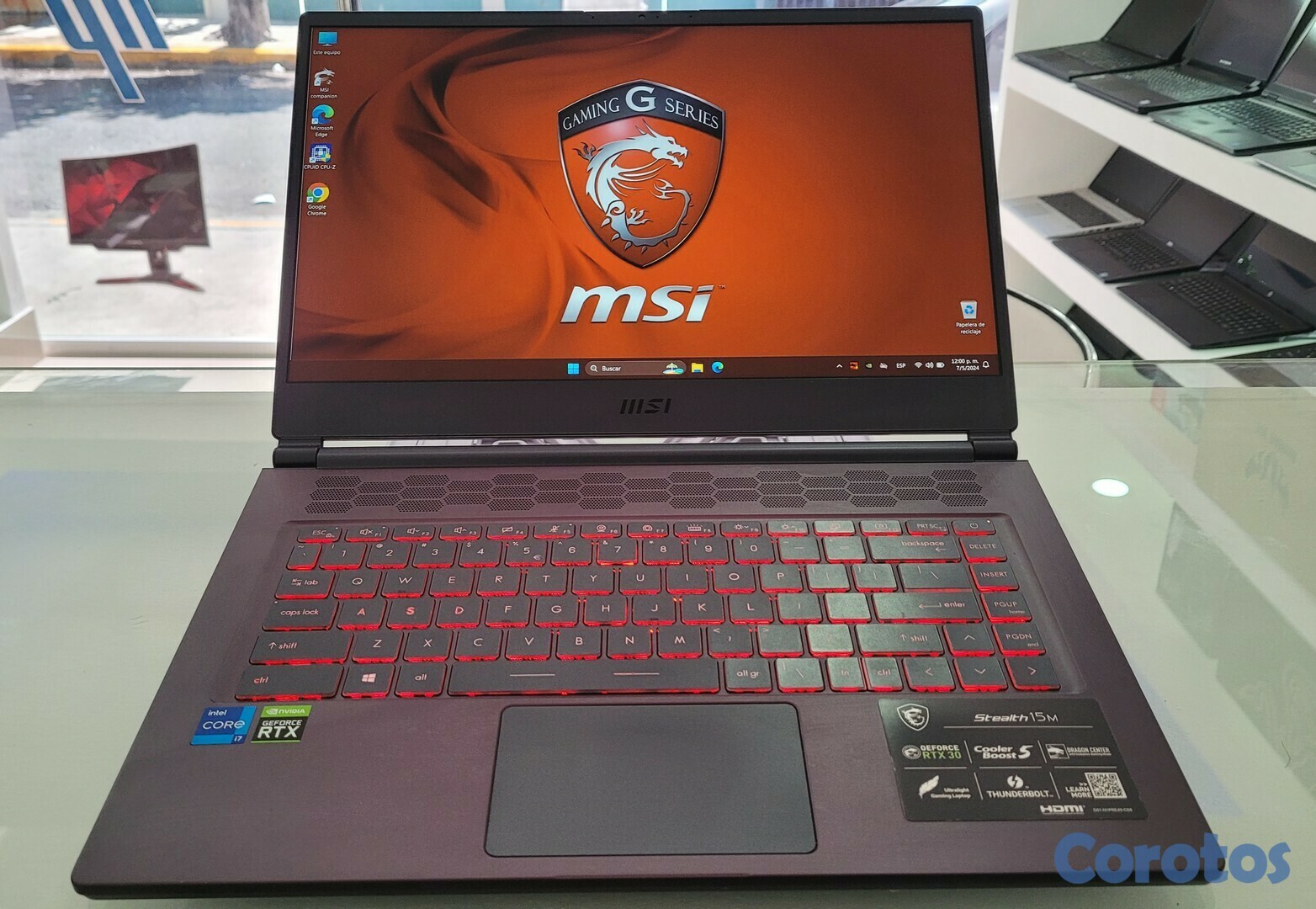 computadoras y laptops - Msi Gamin 15 Pulg Core i7 11th Gen Ram 16gb Disco 1tb SSD NvIdea RTX 3060 6GB 1