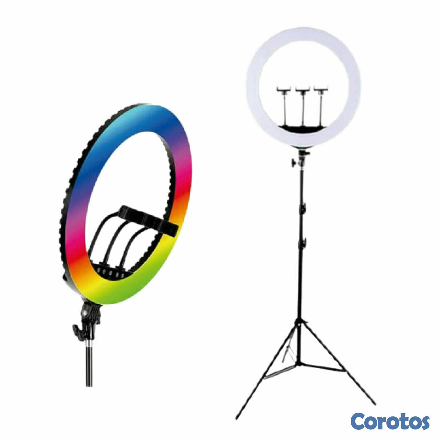 otros electronicos - Aro de Luz 18 RGB con Trípode – Ideal para Fotos  1