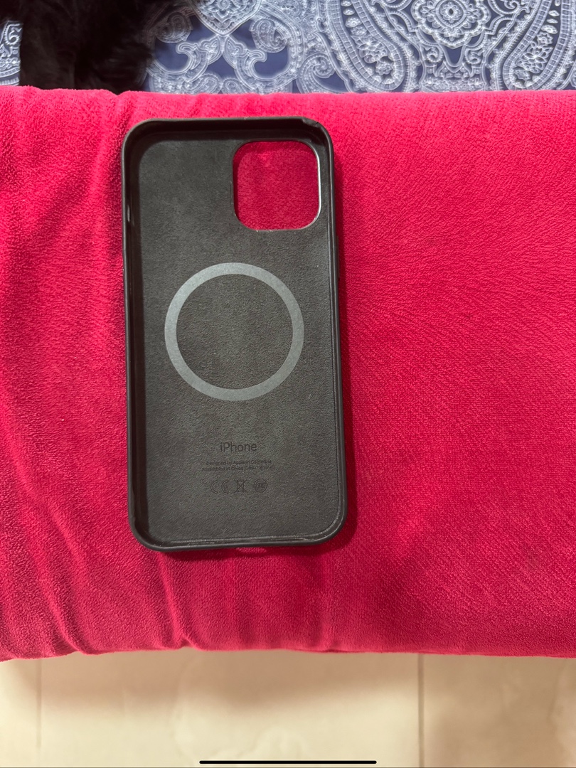 accesorios para electronica - Cover de Piel Auténtica Para iPhone 12 Pro Max Negro De Apple Original 2