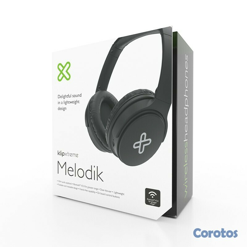 computadoras y laptops - AUDIFONO CON MICROFONO KLIPX MELODIK, BLUETOOTH V5.0, BATERIA RECARGABLE, 10 HOR 2