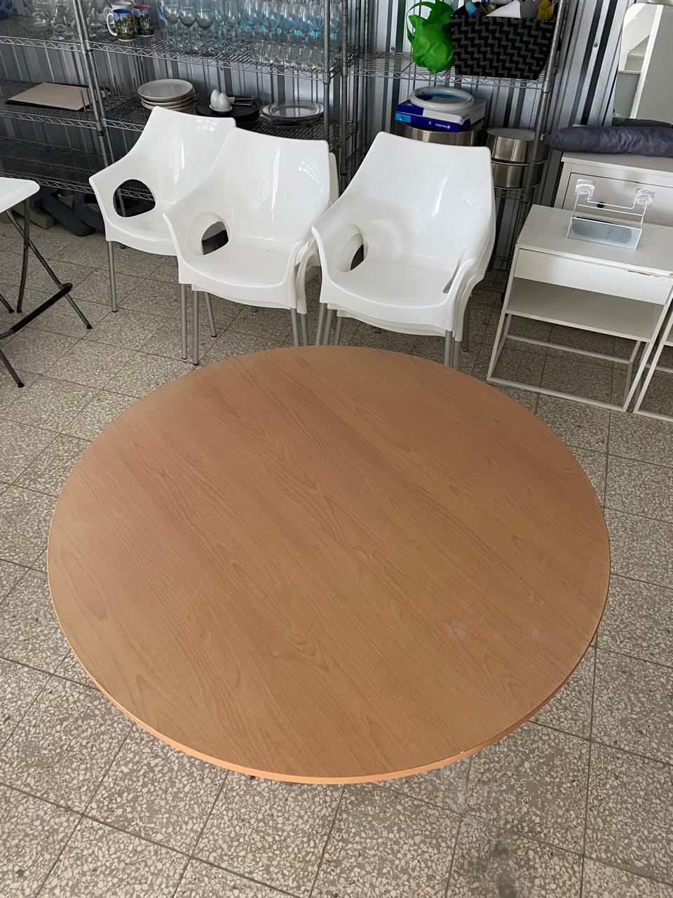 muebles y colchones - mesa redonda de 4-6 personas sin sillas 4