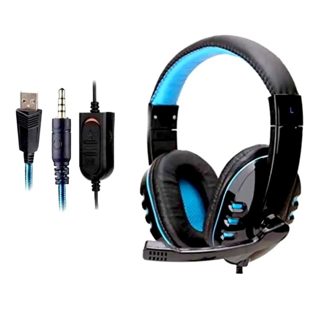 accesorios para electronica - Audifonos Gaming con microfono auriculares Gamer Jugar play cascos videojuegos 3