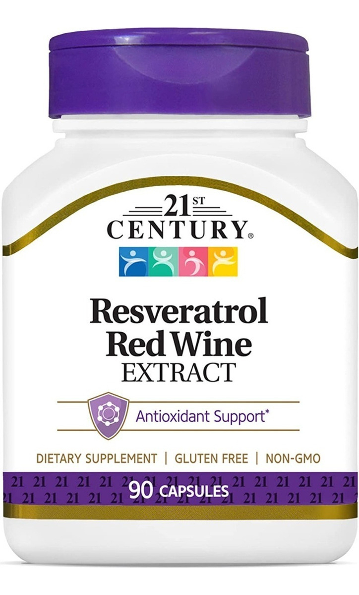 Salud y Equipamiento Médico - Resveratrol 90 Cap 21st Century 0