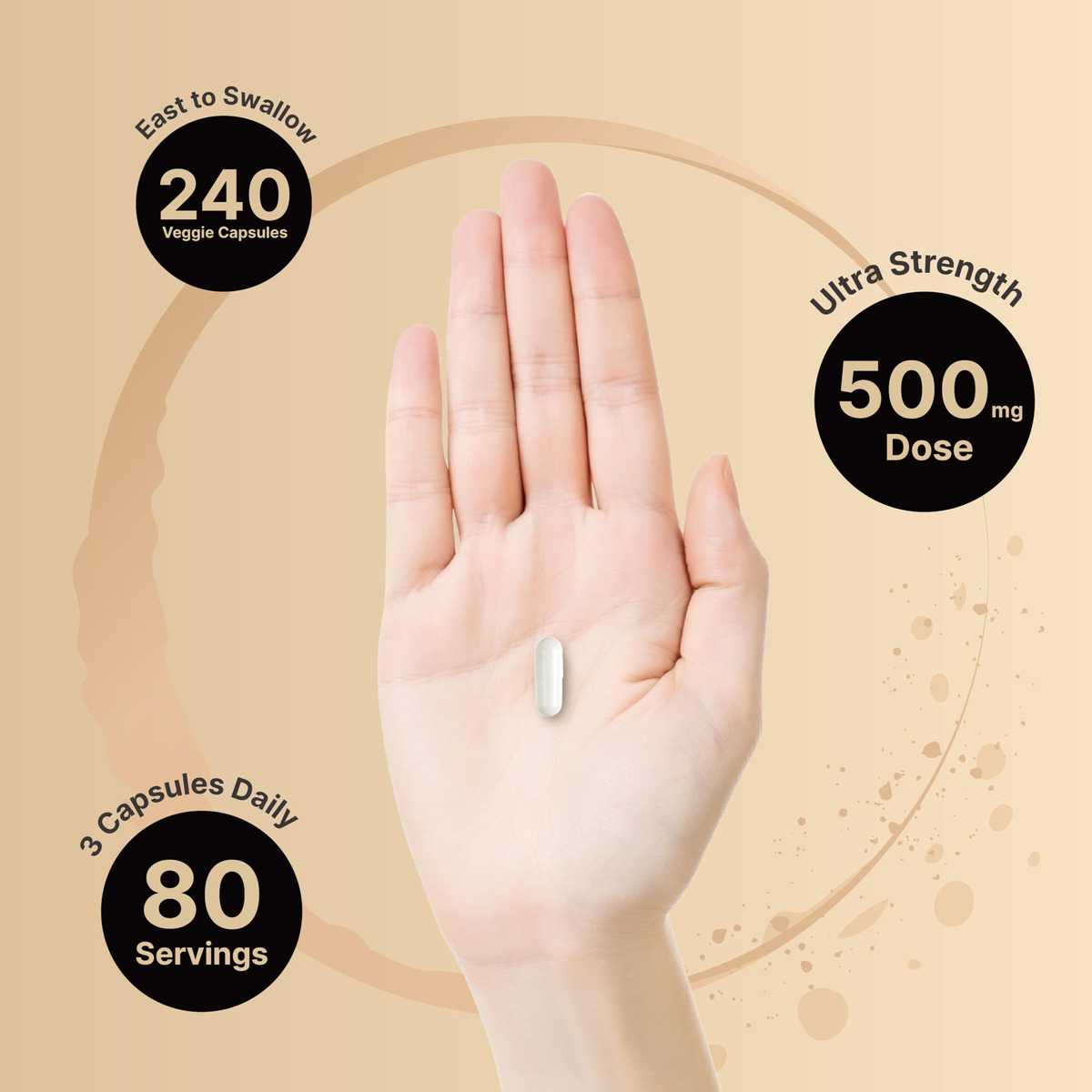 Salud y Equipamiento Médico - Glicinato De Magnesio 500 Mg 240 Cap De Naturebell 3