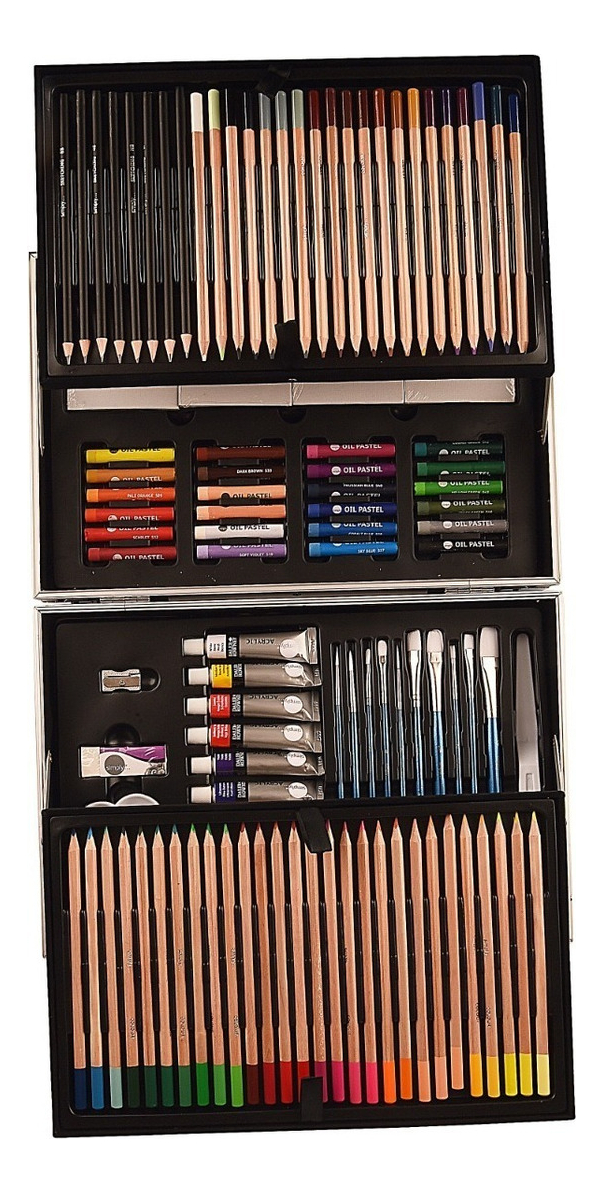 Salud y Equipamiento Médico - Rowney Kit Artista Completo 122 Pcs Estuche Metal 3