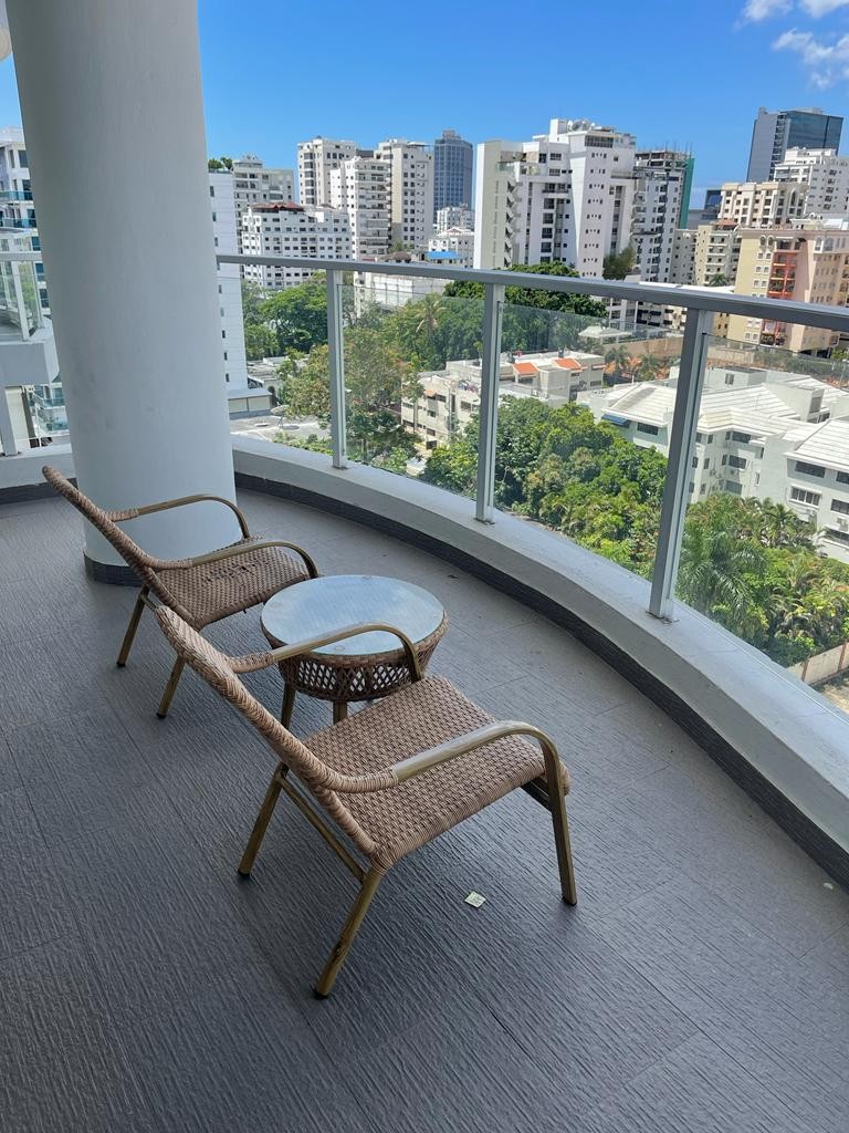 apartamentos - Apartamento amueblado en Piantini piso 9 
 6