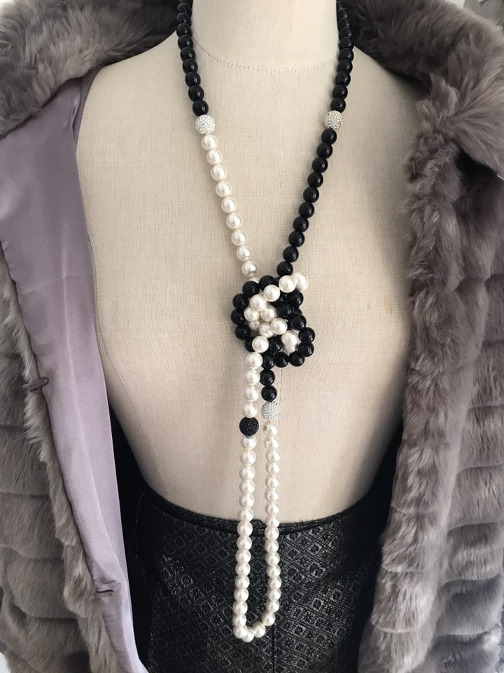 joyas, relojes y accesorios - Collar perlas y Swarosky 3