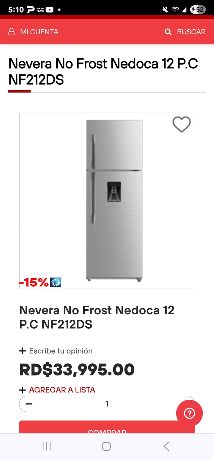 electrodomesticos - Nevera NEDOCA No Frost de 12 pies – NUEVA en CAJA  1