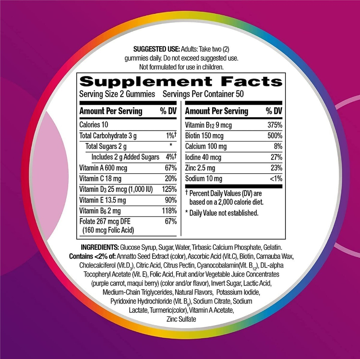 Salud y Equipamiento Médico - Multivitaminico Gomas Centrum 2